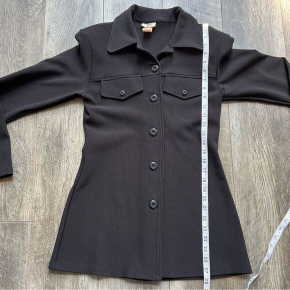 Vintage 90’s LULY K Blazer Jacket Button Down Black Size Small - Picture 6 of 8